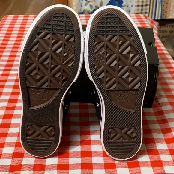 Women CONVERSE Chuck Taylor All Star  CTAS LIFT HI BLACK WHITE 560845F Size 6 - Picture 5 of 16